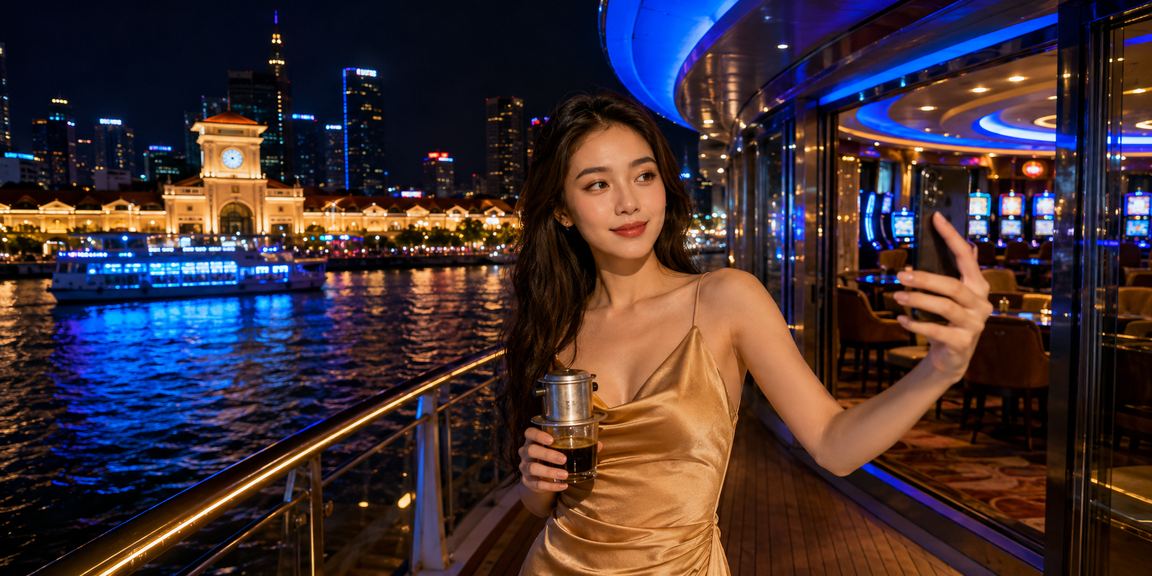 Người dùng tại TP.HCM trải nghiệm casino trên điện thoại bên ly cà phê